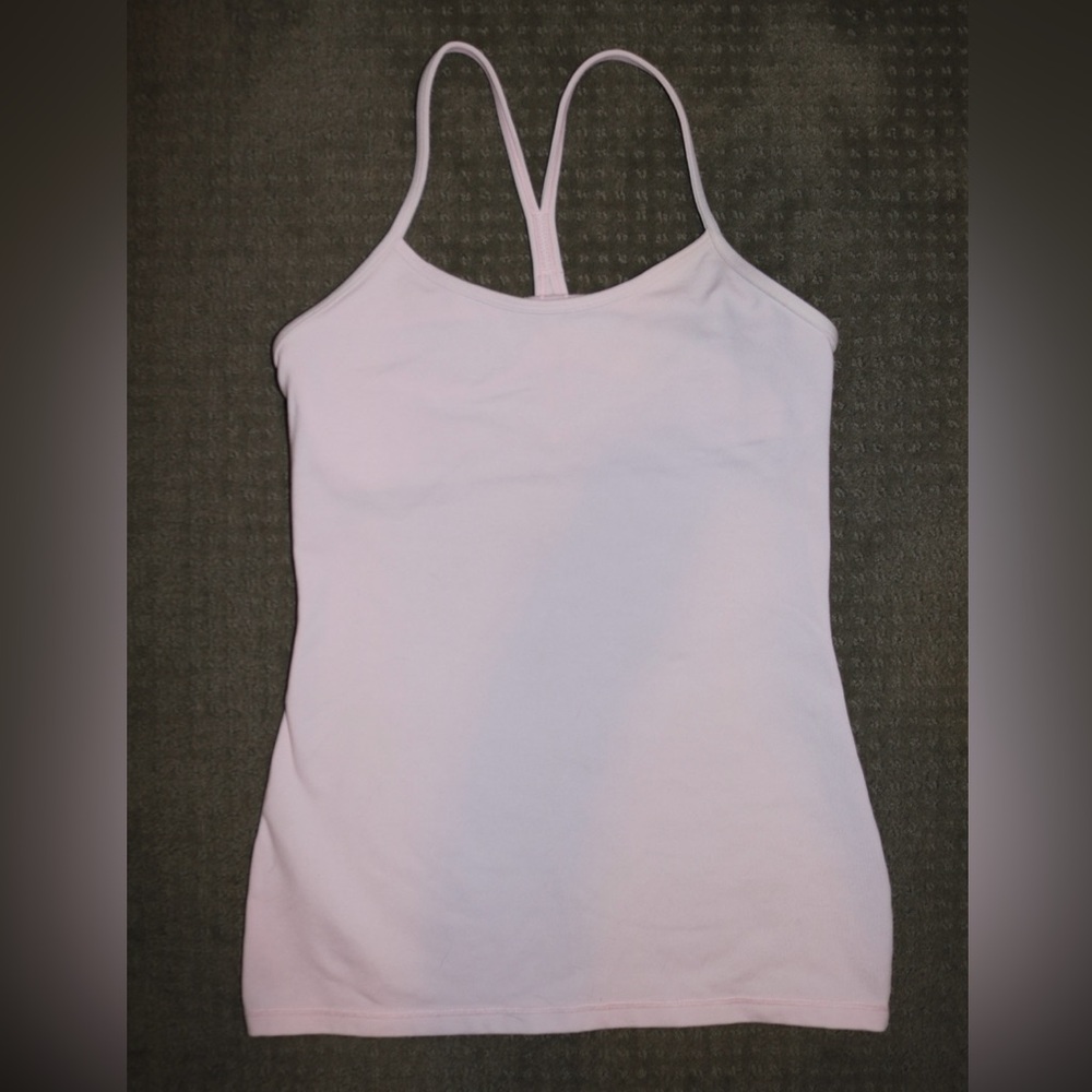 Lululemon Yoga Power Y Tank Top in Light Pink